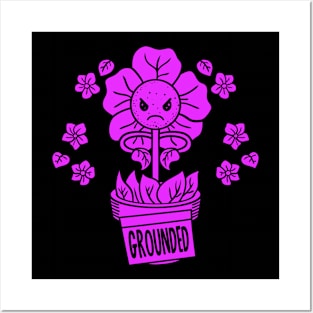 Ground Flower (Mono) Posters and Art